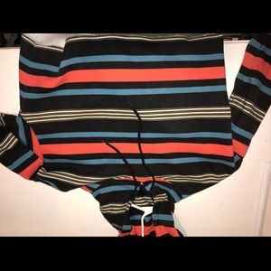 Stripped Cropped Urban Outfiters Sweatshirt